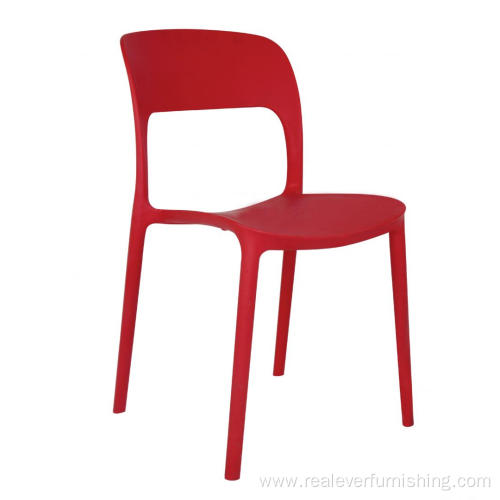 popular Modern Plastic dining side Chair with backrest